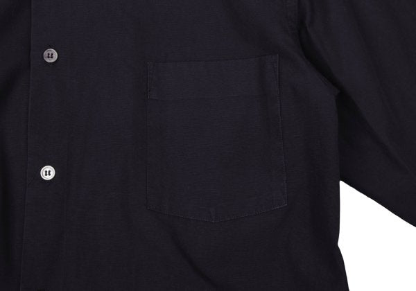 COMME des GARCONS Collar Panel Long Sleeve Shirt Navy Size M