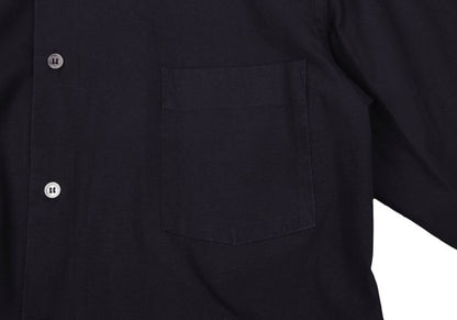 COMME des GARCONS Collar Panel Long Sleeve Shirt Navy Size M