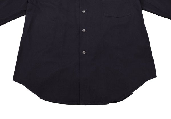 COMME des GARCONS Collar Panel Long Sleeve Shirt Navy Size M