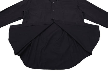 COMME des GARCONS Collar Panel Long Sleeve Shirt Navy Size M