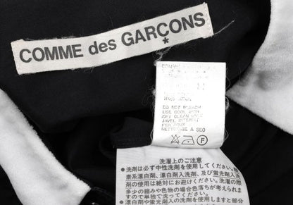COMME des GARCONS Collar Panel Long Sleeve Shirt Navy Size M