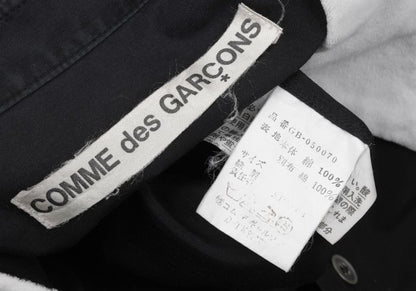 COMME des GARCONS Collar Panel Long Sleeve Shirt Navy Size M