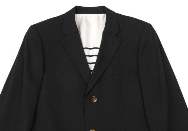 Jean Paul GAULTIER HOMME Wool Blend 3B Jacket Black Size 46