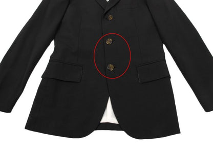 Jean Paul GAULTIER HOMME Wool Blend Jacket Black Size 46