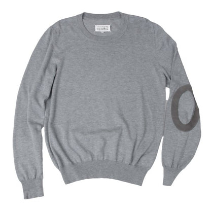 Maison Martin Margiel Cotton Wool Elbow Sweater Gray Size S