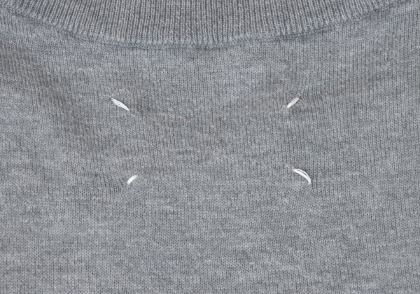 Maison Martin Margiel Cotton Wool Elbow Sweater Gray Size S