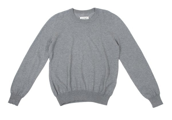 Maison Martin Margiel Cotton Wool Elbow Sweater Gray Size S