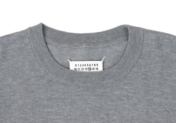 Maison Martin Margiel Cotton Wool Elbow Sweater Gray Size S