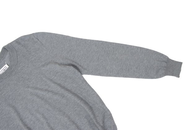 Maison Martin Margiel Cotton Wool Elbow Sweater Gray Size S