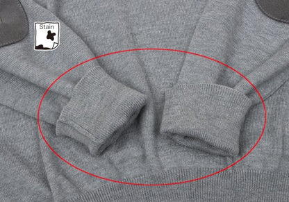 Maison Martin Margiel Cotton Wool Elbow Sweater Gray Size S