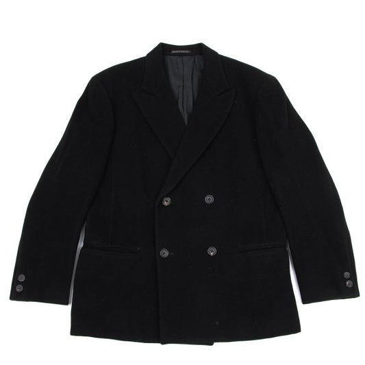 Yohji Yamamoto POUR HOMME Wool Double Jacket Black Size M