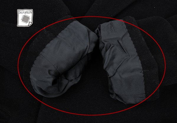 Yohji Yamamoto POUR HOMME Wool Double Jacket Black Size M