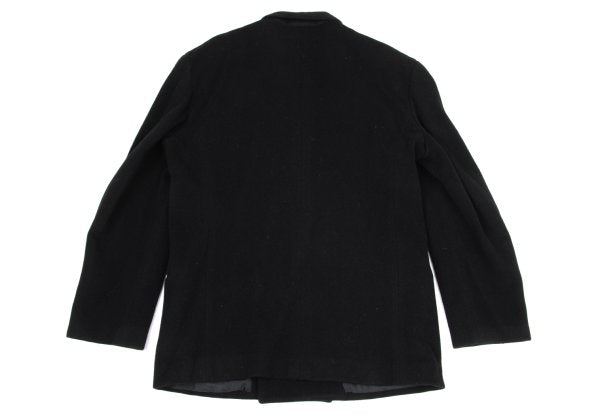 Yohji Yamamoto POUR HOMME Wool Double Jacket Black Size M
