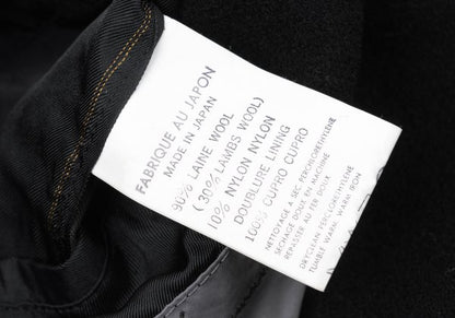 Yohji Yamamoto POUR HOMME Wool Double Jacket Black Size M