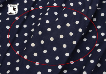 COMME des GARCONS Dot Print Gathered Skirt Blue Size SS