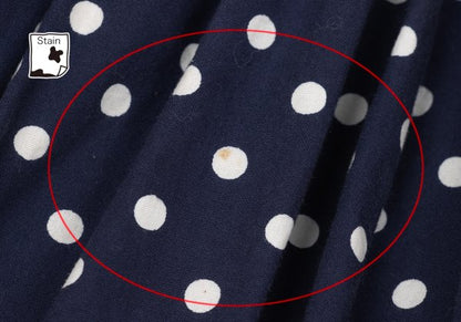 COMME des GARCONS Dot Print Gathered Skirt Blue Size SS