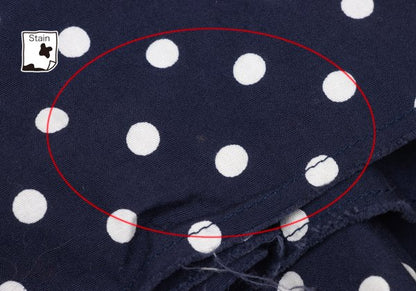 COMME des GARCONS Dot Print Gathered Skirt Blue Size SS