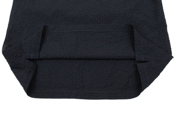 EMPORIO ARMANI Poly Seersucker Check T-Shirt Navy Size S