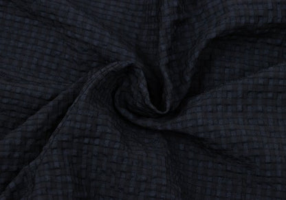 EMPORIO ARMANI Polyester Seersucker Shorts Navy Size 44