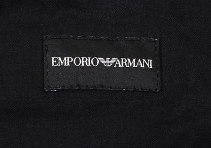 EMPORIO ARMANI Polyester Seersucker Shorts Navy Size 44