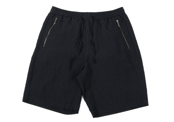 EMPORIO ARMANI Poly Seersucker Check Pants Navy Size S