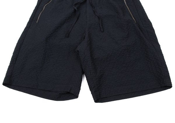 EMPORIO ARMANI Poly Seersucker Check Pants Navy Size S