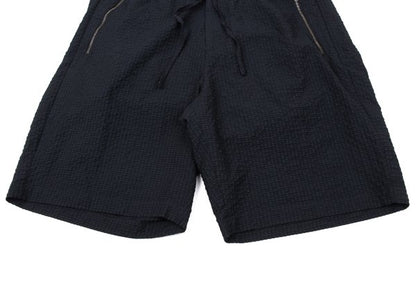 EMPORIO ARMANI Poly Seersucker Check Pants Navy Size S