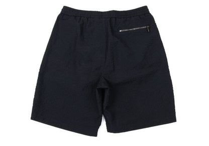 EMPORIO ARMANI Poly Seersucker Check Pants Navy Size S