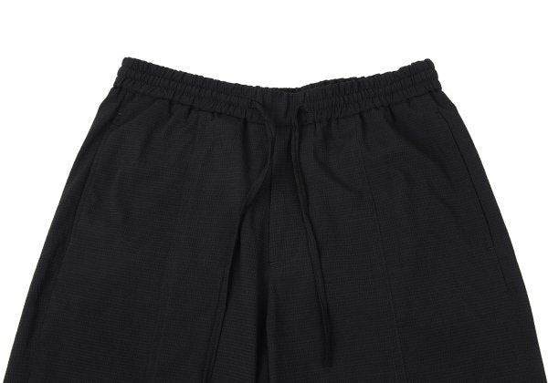 EMPORIO ARMANI Polyester Seersucker Shorts Black Size 44