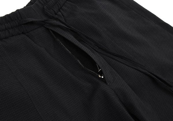 EMPORIO ARMANI Polyester Seersucker Shorts Black Size 44