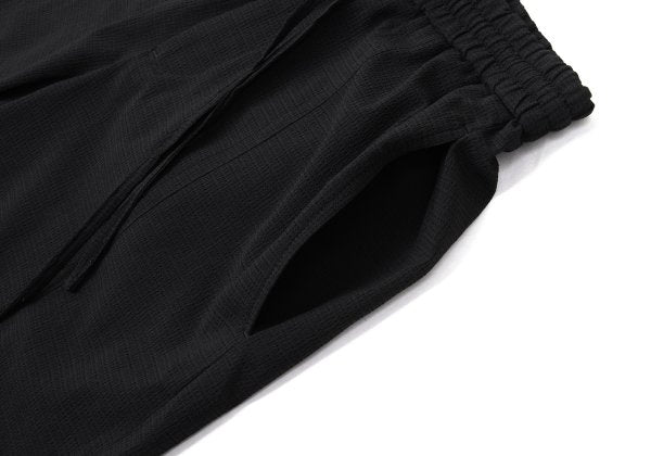 EMPORIO ARMANI Polyester Seersucker Shorts Black Size 44