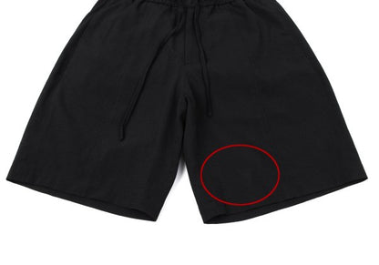 EMPORIO ARMANI Polyester Seersucker Shorts Black Size 44