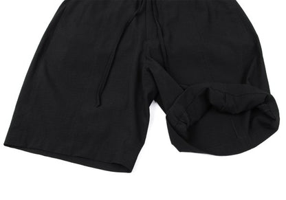 EMPORIO ARMANI Polyester Seersucker Shorts Black Size 44