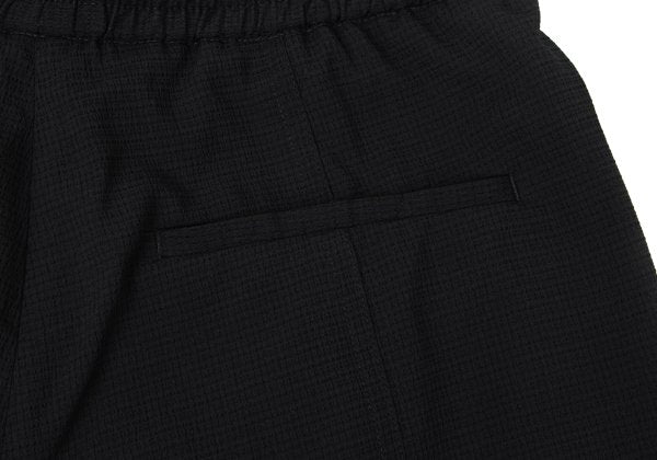 EMPORIO ARMANI Polyester Seersucker Shorts Black Size 44