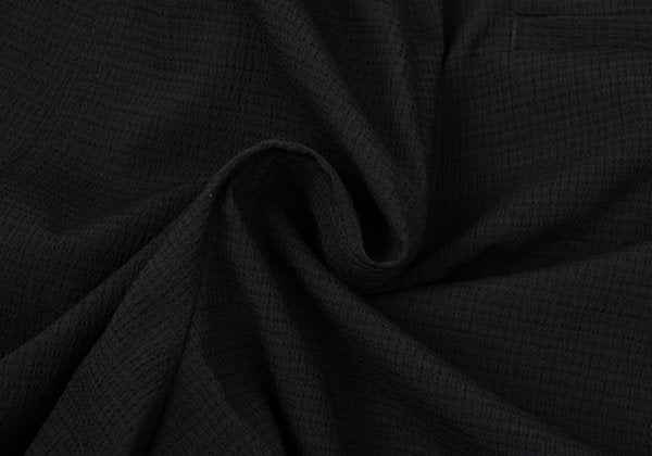 EMPORIO ARMANI Polyester Seersucker Shorts Black Size 44