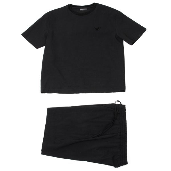 EMPORIO ARMANI Poly Eagle Patch Set-up Black Size S 44