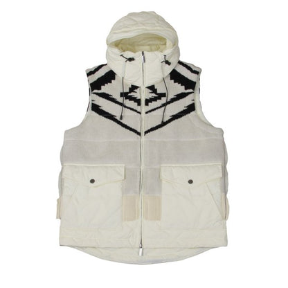 EMPORIO ARMANI Quilted Down Vest Off-Black Size 44