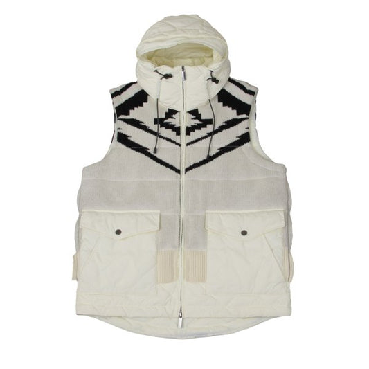 EMPORIO ARMANI Quilted Down Vest Off-Black Size 44