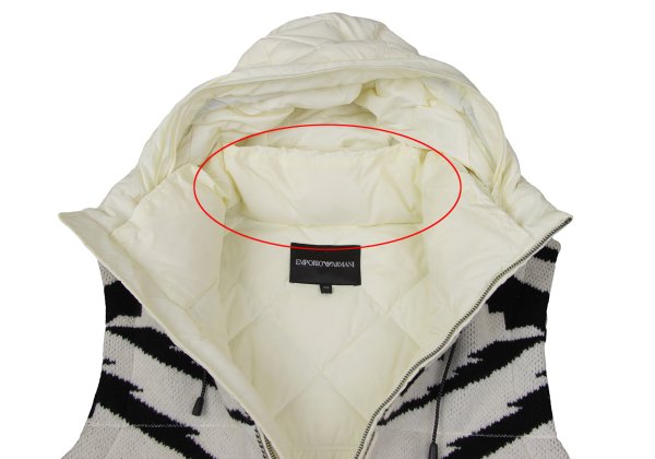 EMPORIO ARMANI Quilted Down Vest Off-Black Size 44