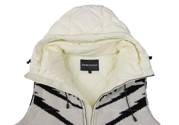 EMPORIO ARMANI Quilted Down Vest Off-Black Size 44
