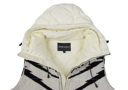 EMPORIO ARMANI Quilted Down Vest Off-Black Size 44