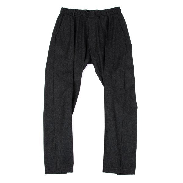 EMPORIO ARMANI Cashmere Blend Wool Easy Pants Gray Size 44