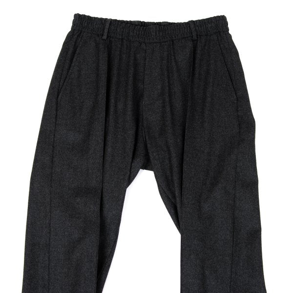 EMPORIO ARMANI Cashmere Blend Wool Easy Pants Gray Size 44
