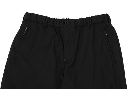 EMPORIO ARMANI Wool Elastic Waist Pants Black Size 46