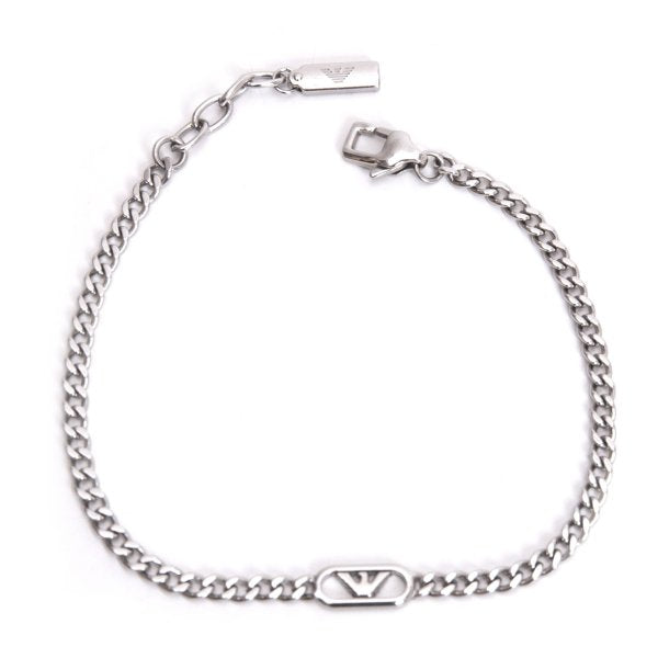 EMPORIO ARMANI Steel Chain Bracelet Silver