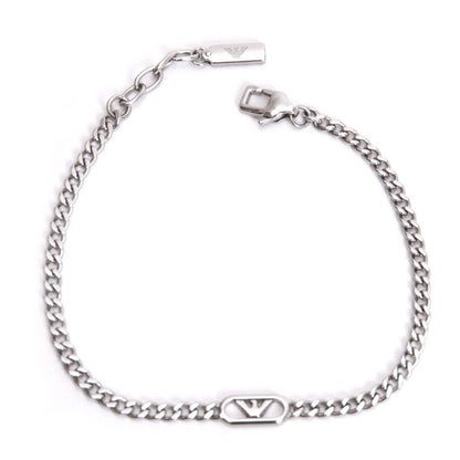 EMPORIO ARMANI Steel Chain Bracelet Silver