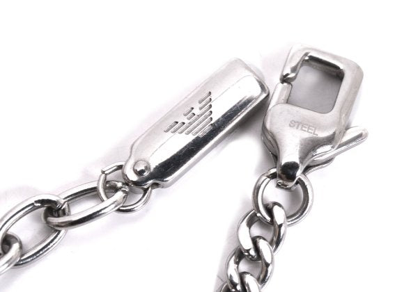 EMPORIO ARMANI Steel Chain Bracelet Silver