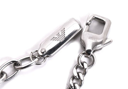 EMPORIO ARMANI Steel Chain Bracelet Silver