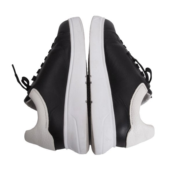 EMPORIO ARMANI Signature Print Black White Sneakers Size 42 (27cm)