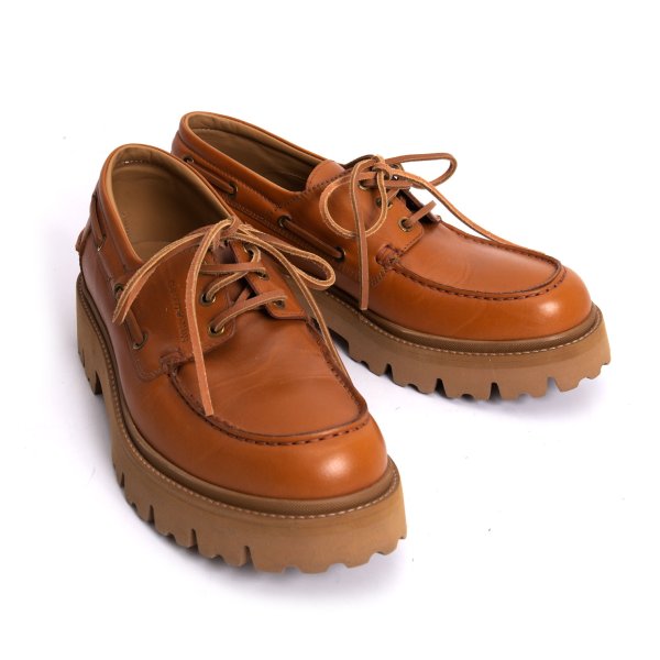 EMPORIO ARMANI Command Sole Slip-Ons Brown Size 7 (26cm)